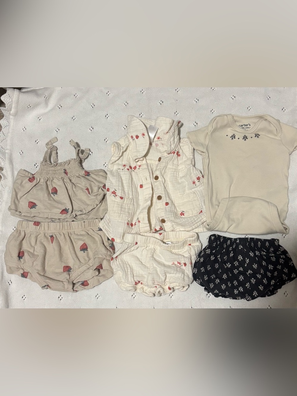 Neutral & Cream Baby Outfit Set - 0-3 month